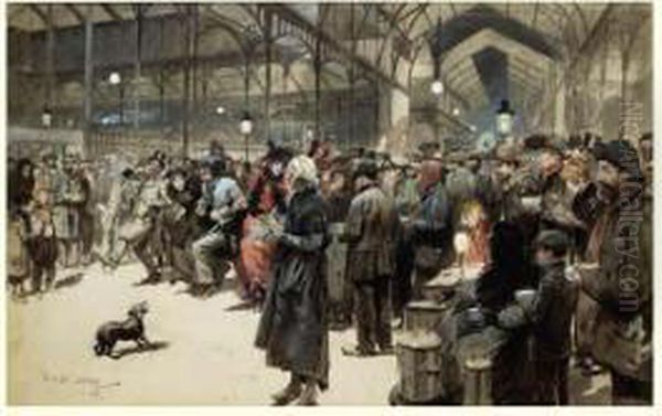 Aux Halles Centrales. Apres Le Reveillon - view 1