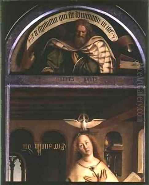 The Ghent Altarpiece The Prophet Micah and the Virgin Annunciate - view 1