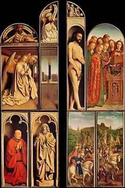 Left panel from the Ghent Altarpiece - view 1