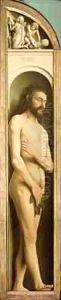 Adam from the left wing of the Ghent Altarpiece 2 by Hubert & Jan van Eyck
