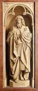 St John the Baptist from the exterior of the left wing of The Ghent Altarpiece