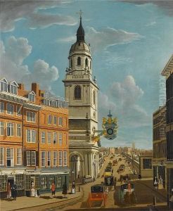 The Church Of Saint Magnus And Old London Bridge by Samuel Scott