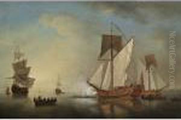 Property Of Norman And Diane Bernstein
The Departure From England Of Francis, Duke Of Lorraine, 1731 - view 1