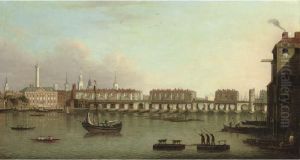 View Of The City Of London by Samuel Scott