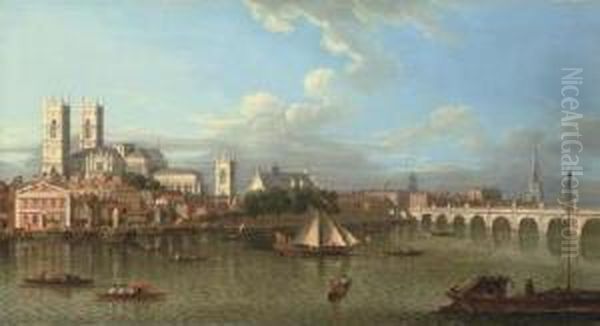 View Of Westminster From Lambeth, Across The River Thames - view 1