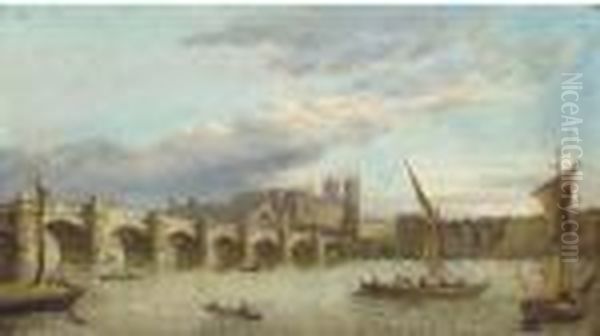 Vessels On The Thames - view 1