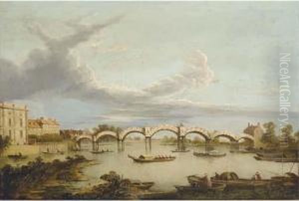 The Pagoda Bridge At Hampton Court - view 1