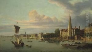 The York Buildings Waterworks Looking Towards Westminster
