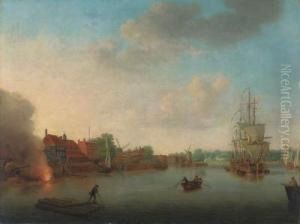 View Of Limehouse With Greenwich In The Distance