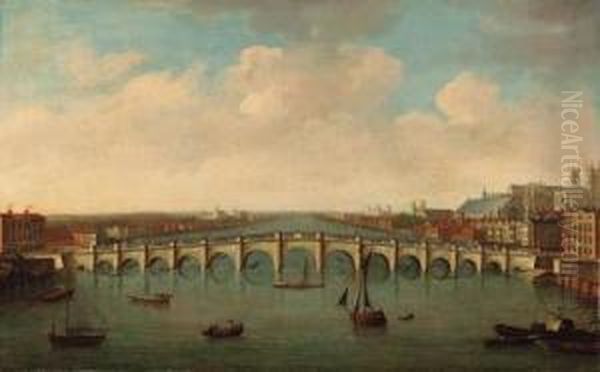 View Of The River Thames At Westminster Bridge - view 1