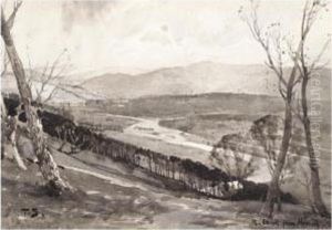 River Ettrick From Haining by Tom Scott