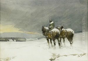 Horses In The Snow