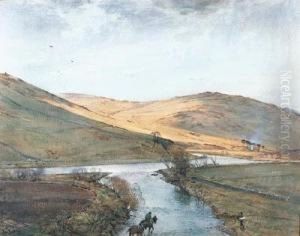 Ettrick At The Inch, Selkirk by Tom Scott