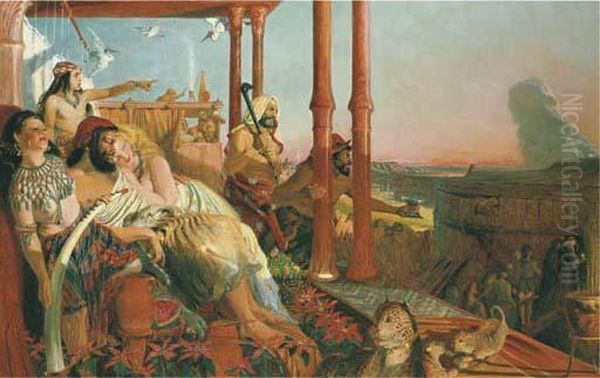The Eve Of The Deluge. 'for As 
In The Days That Were Before Theflood, They Were Eating And Drinking, 
And Marrying And Giving Inmarriage, Until The Day That Noah Entered Into
 The Ark'. Matthewxxiv, Verse 38 - view 1