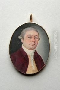 A Portrait Of A Gentleman,
Called Doughty Lynn, Having Powered Hair And Wearing A Plum Coat And
Pink Waistcoat by James Scouler