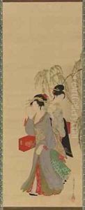 Beauties of the Seasons Summer Edo Period by Hosoda Eishi