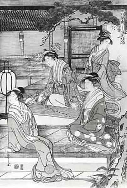 Woman playing the Koto - view 1