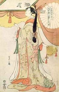 The Poetess Ko Shibuku by Hosoda Eishi