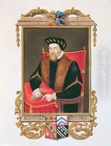Portrait of Sir William Petre 1505-72 from Memoirs of the Court of Queen Elizabeth
