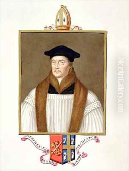 Portrait of Stephen Gardiner Bishop of Winchester from Memoirs of the Court of Queen Elizabeth - view 1