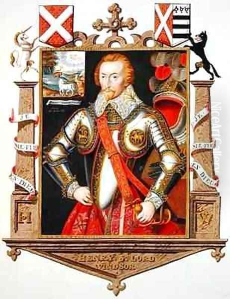 Portrait of Henry 5th Lord Windsor 1562-1615 from Memoirs of the Court of Queen Elizabeth - view 1