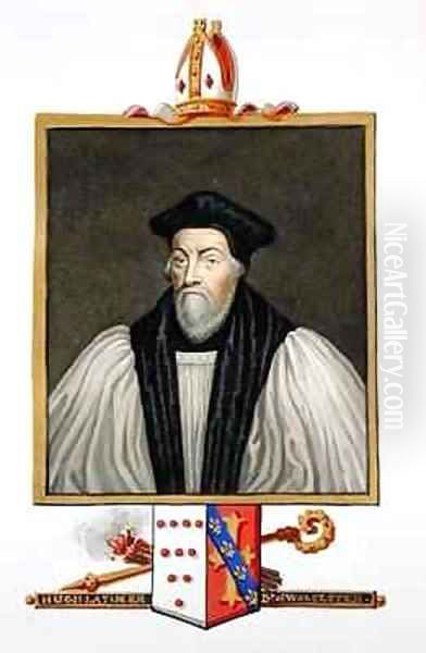 Portrait of Hugh Latimer Bishop of Worcester from Memoirs of the Court of Queen Elizabeth - view 1