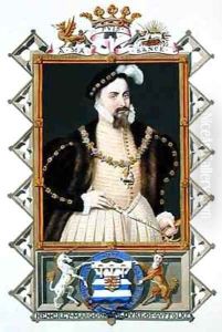 Portrait of Henry Grey Duke of Suffolk from Memoirs of the Court of Queen Elizabeth