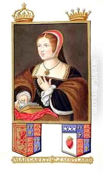 Portrait of Margaret Tudor Queen of Scotland from Memoirs of the Court of Queen Elizabeth - view 1