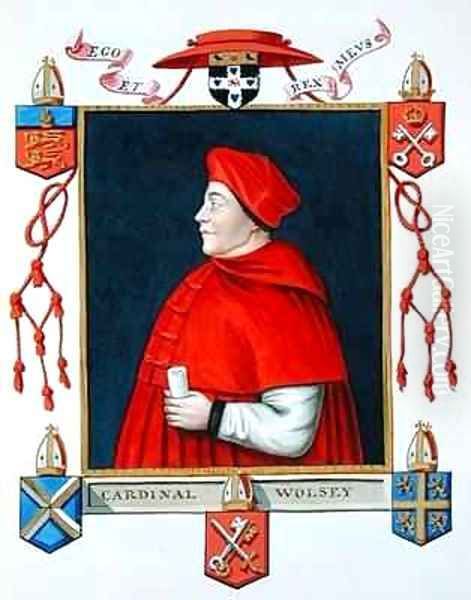 Portrait of Thomas Wolsey Cardinal and Statesman from Memoirs of the Court of Queen Elizabeth - view 1