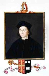 Portrait of Cuthbert Tunstall Bishop of Durham from Memoirs of the Court of Queen Elizabeth