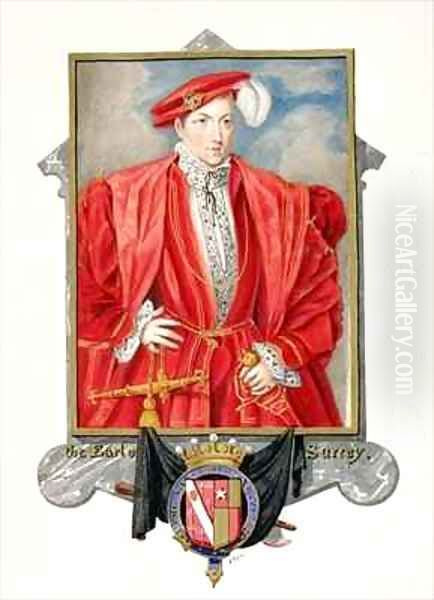 Portrait of Henry Howard Earl of Surrey from Memoirs of the Court of Queen Elizabeth - view 1