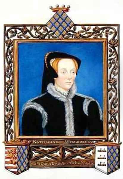 Portrait of Katherine Baroness Willoughby dEresby from Memoirs of the Court of Queen Elizabeth - view 1