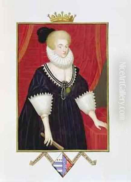 Portrait of Lady Catherine Grey Countess of Kent from Memoirs of the Court of Queen Elizabeth - view 1