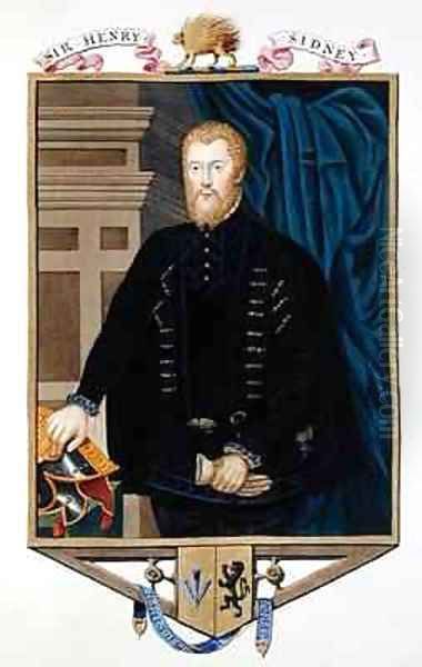 Portrait of Sir Henry Sidney from Memoirs of the Court of Queen Elizabeth - view 1