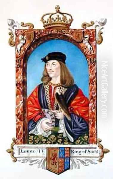 Portrait of James IV of Scotland from Memoirs of the Court of Queen Elizabeth - view 1