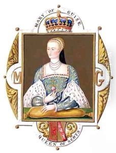 Portrait of Mary of Guise Queen of Scotland from Memoirs of the Court of Queen Elizabeth by Sarah Countess of Essex