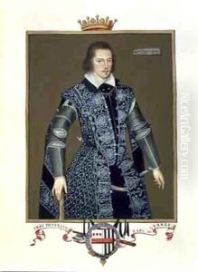 Portrait of Robert Devereux 2nd Earl of Essex from Memoirs of the Court of Queen Elizabeth