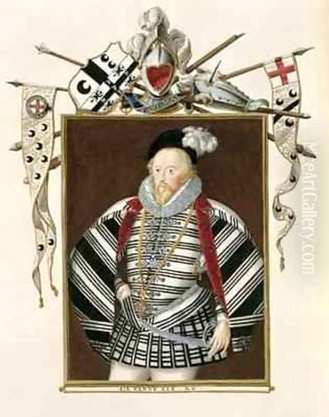 Portrait of Sir Henry Lee from Memoirs of the Court of Queen Elizabeth - view 1