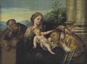 The Holy Family With Saint Laurence