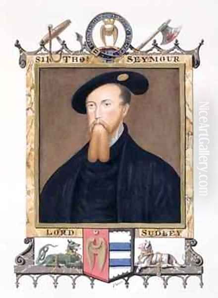 Portrait of Thomas Seymour 1st Baron of Sudeley from Memoirs of the court of Queen Elizabeth - view 1