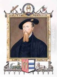 Portrait of Thomas Seymour 1st Baron of Sudeley from Memoirs of the court of Queen Elizabeth