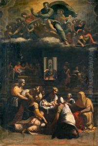 Nascita Della Vergine by Sebastiano Del Piombo
