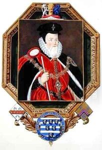Portrait of William Cecil 1st Baron Burghley from Memoirs of the Court of Queen Elizabeth by Sarah Countess of Essex