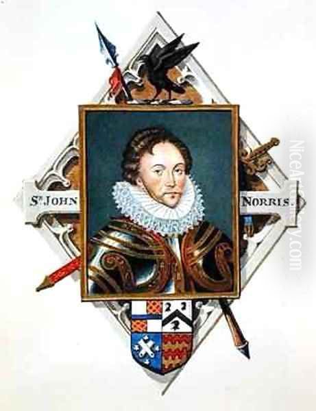 Portrait of Captain Sir John Norris from Memoirs of the court of Queen Elizabeth - view 1