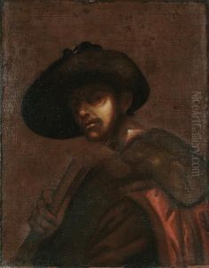 Portrait Of A Man Holding A Scroll