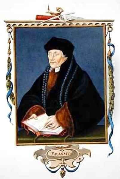 Portrait of Erasmus from Memoirs of the Court of Queen Elizabeth - view 1