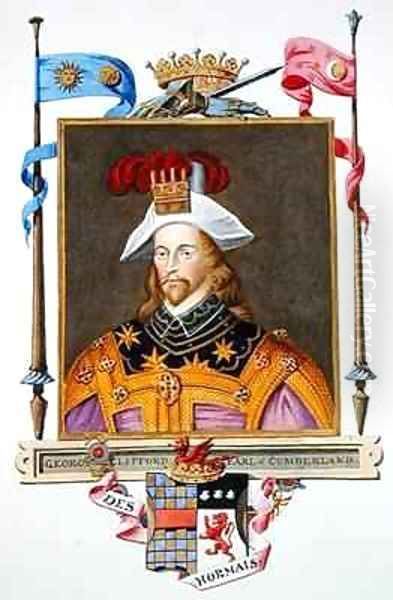 Portrait of George Clifford 3rd Earl of Cumberland from Memoirs of the Court of Queen Elizabeth - view 1