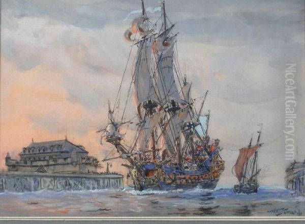 Nomme Peintre Officiel De La Marine En 1907 - view 1