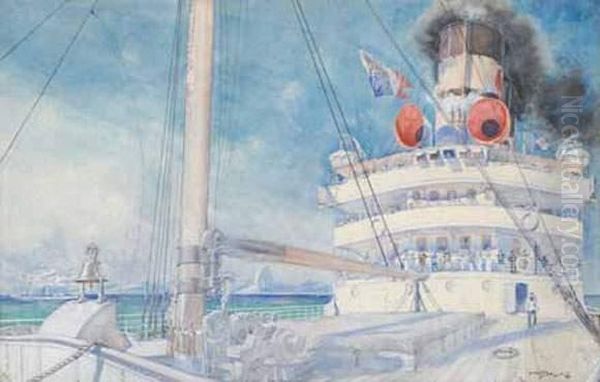 Sur Le Pont, Bateau Du Service Postal - view 1