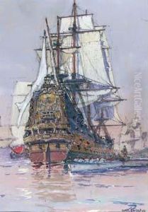 Peintre Officiel De La Marine En 1907